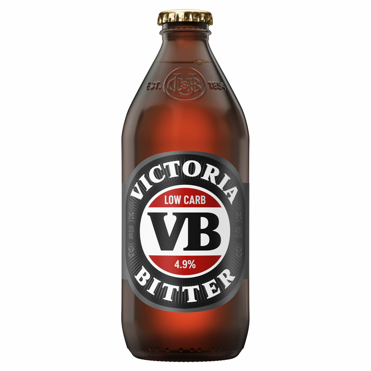 Victoria Bitter Low Carb Bottle 375mL
