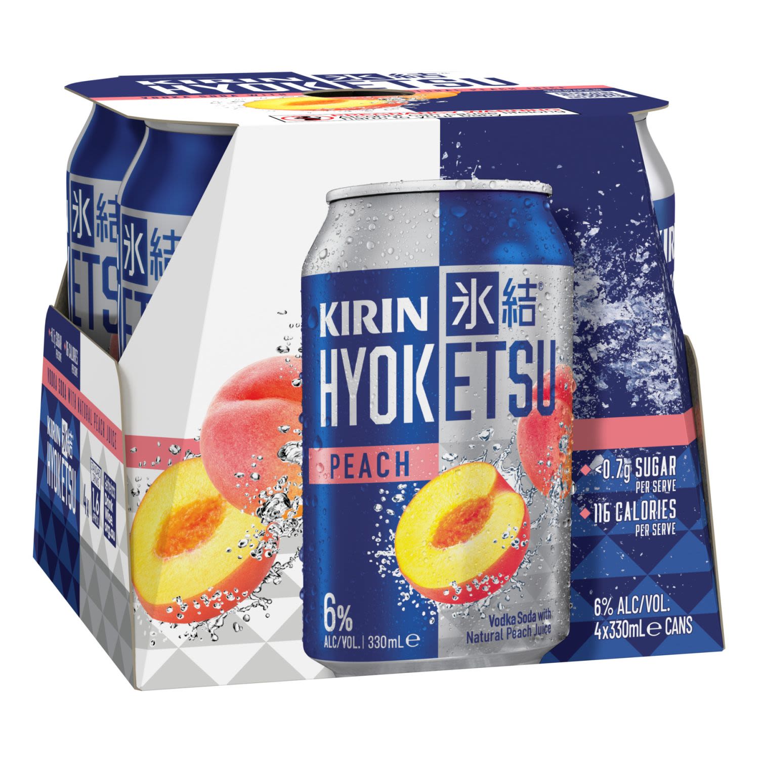 Kirin Hyoketsu Peach 4x330mL Can