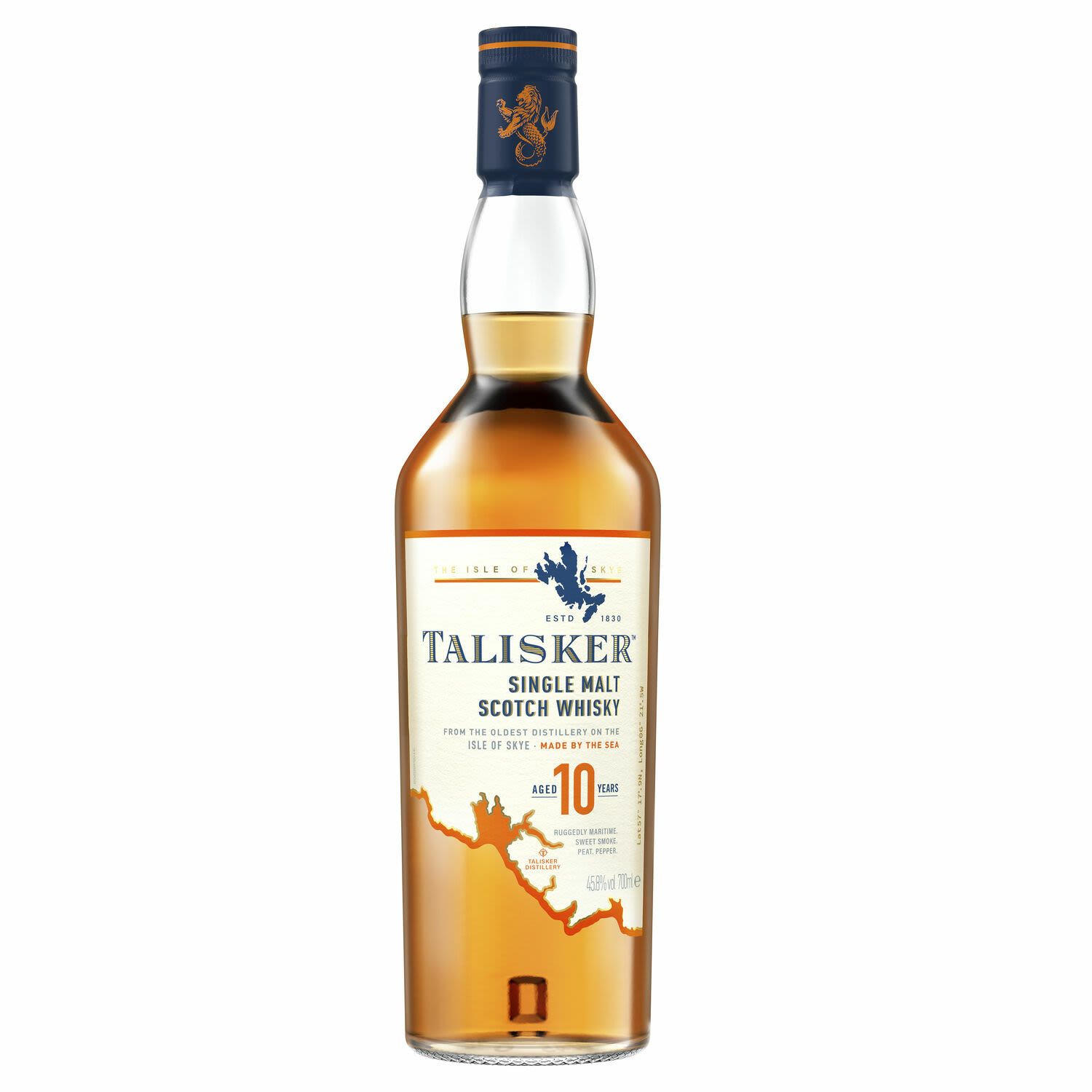 Talisker Single Malt Scotch Whisky 10 Year Old 700mL Bottle