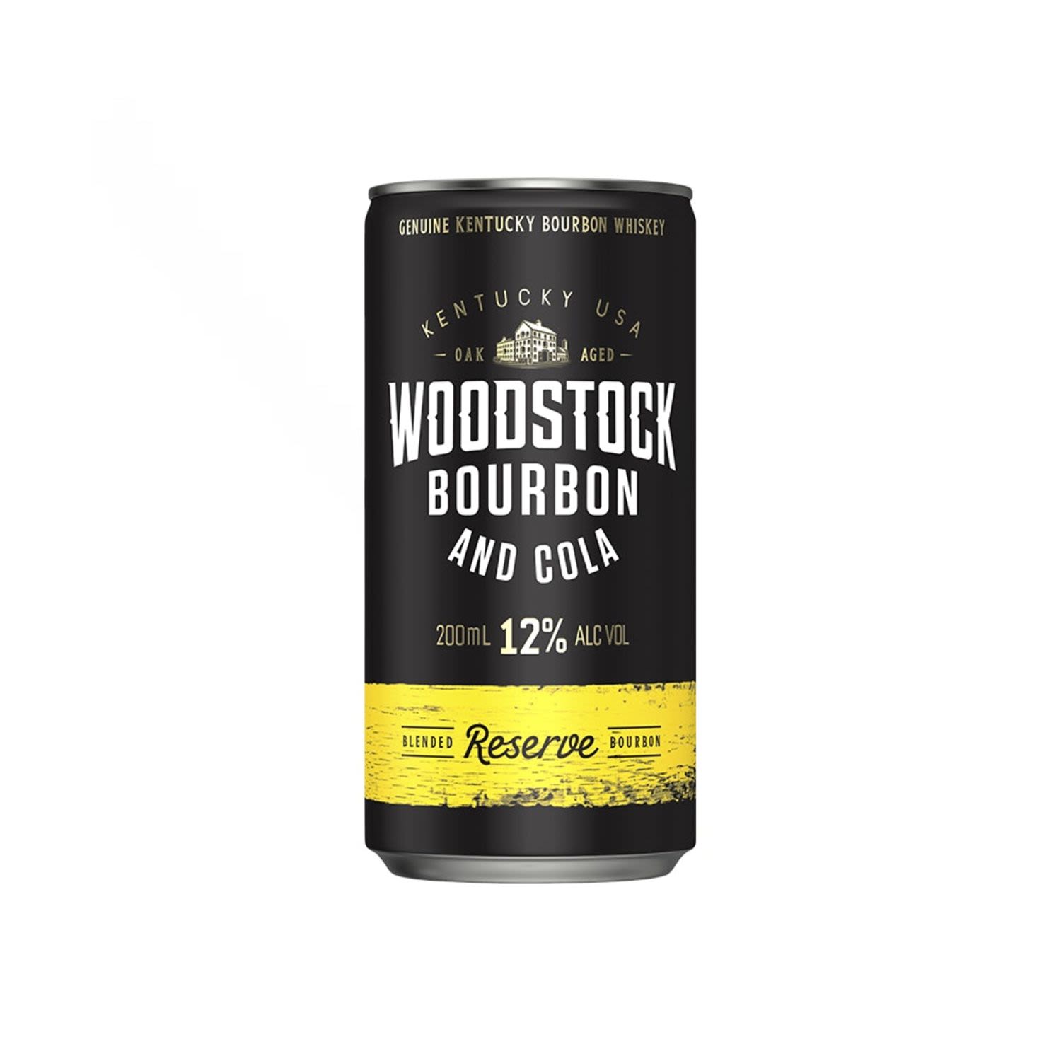 Woodstock Bourbon & Cola 12% Can 200mL
