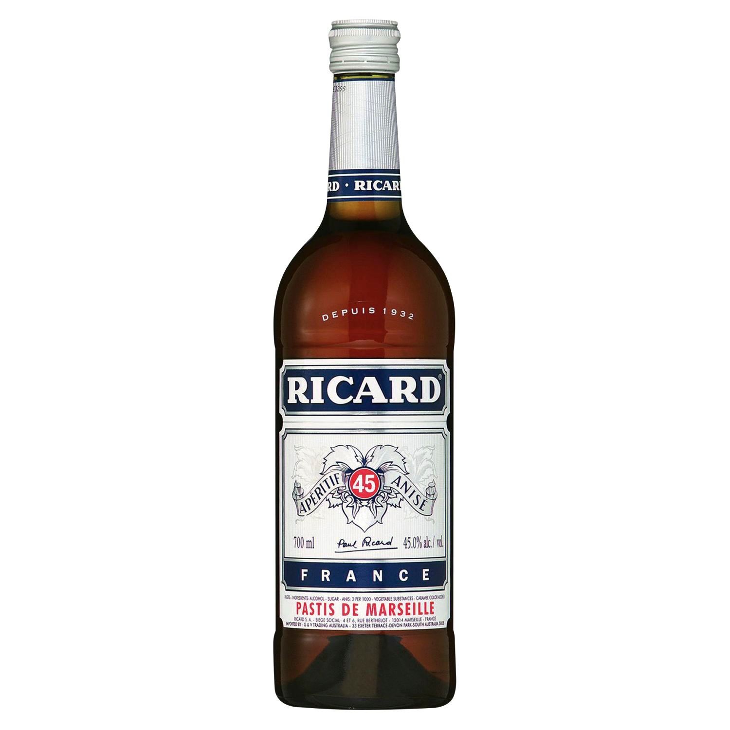 Ricard Aperitif 700mL Bottle