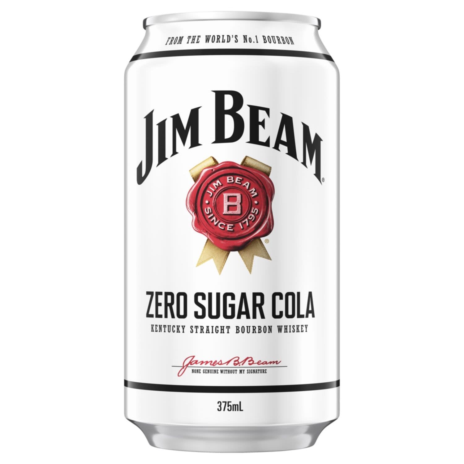 The pairing of quality bourbon & zer-sugar cola provides the sweet and luscious flavourings from Jim Beam original in the convenience of a pre-mixed can. Best served chilled or poured over ice.<br /> <br />Alcohol Volume: 4.80%<br /><br />Pack Format: Can<br /><br />Standard Drinks: 1.5</br /><br />Pack Type: Can<br />