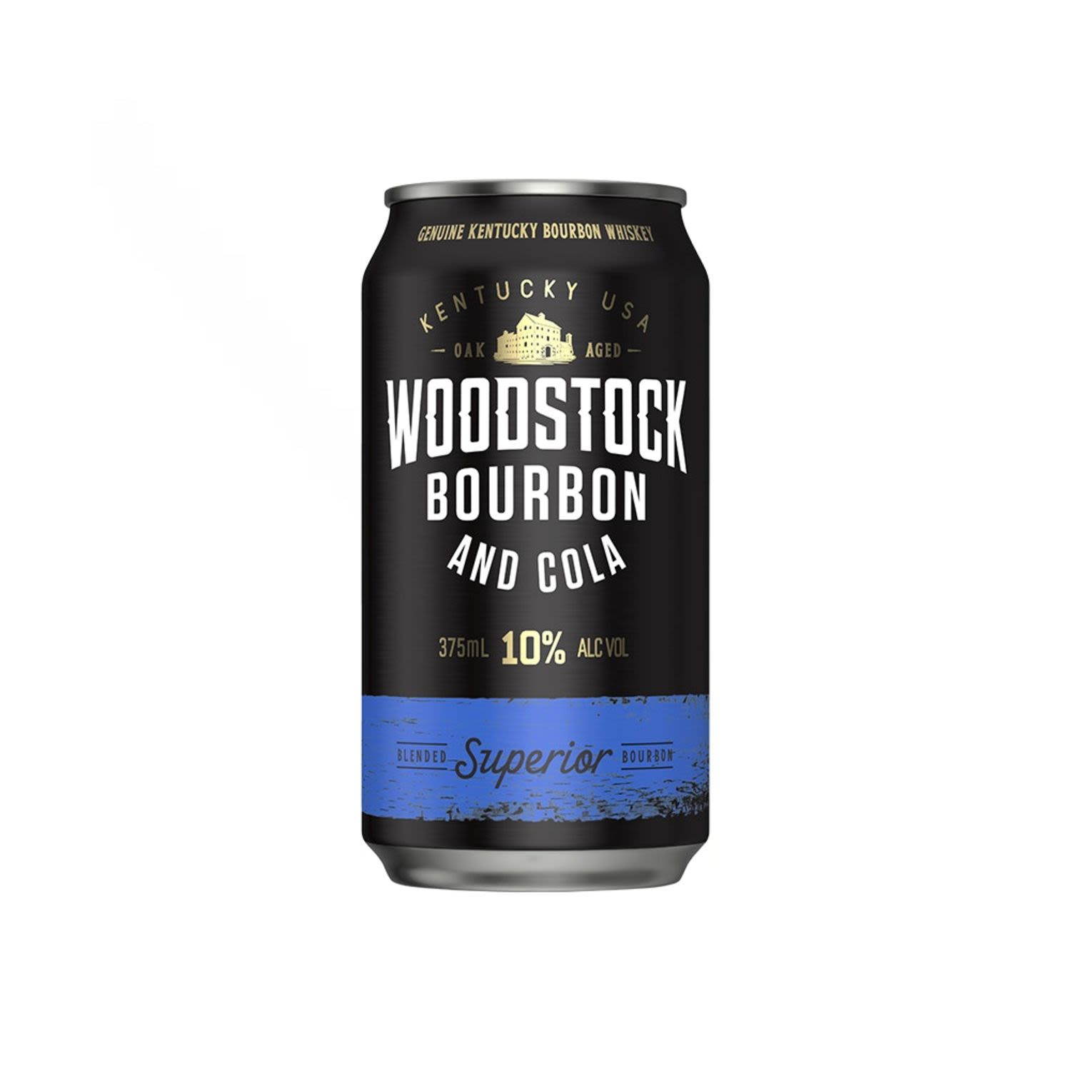 Woodstock Bourbon & Cola 10% Can 375mL 24 Pack