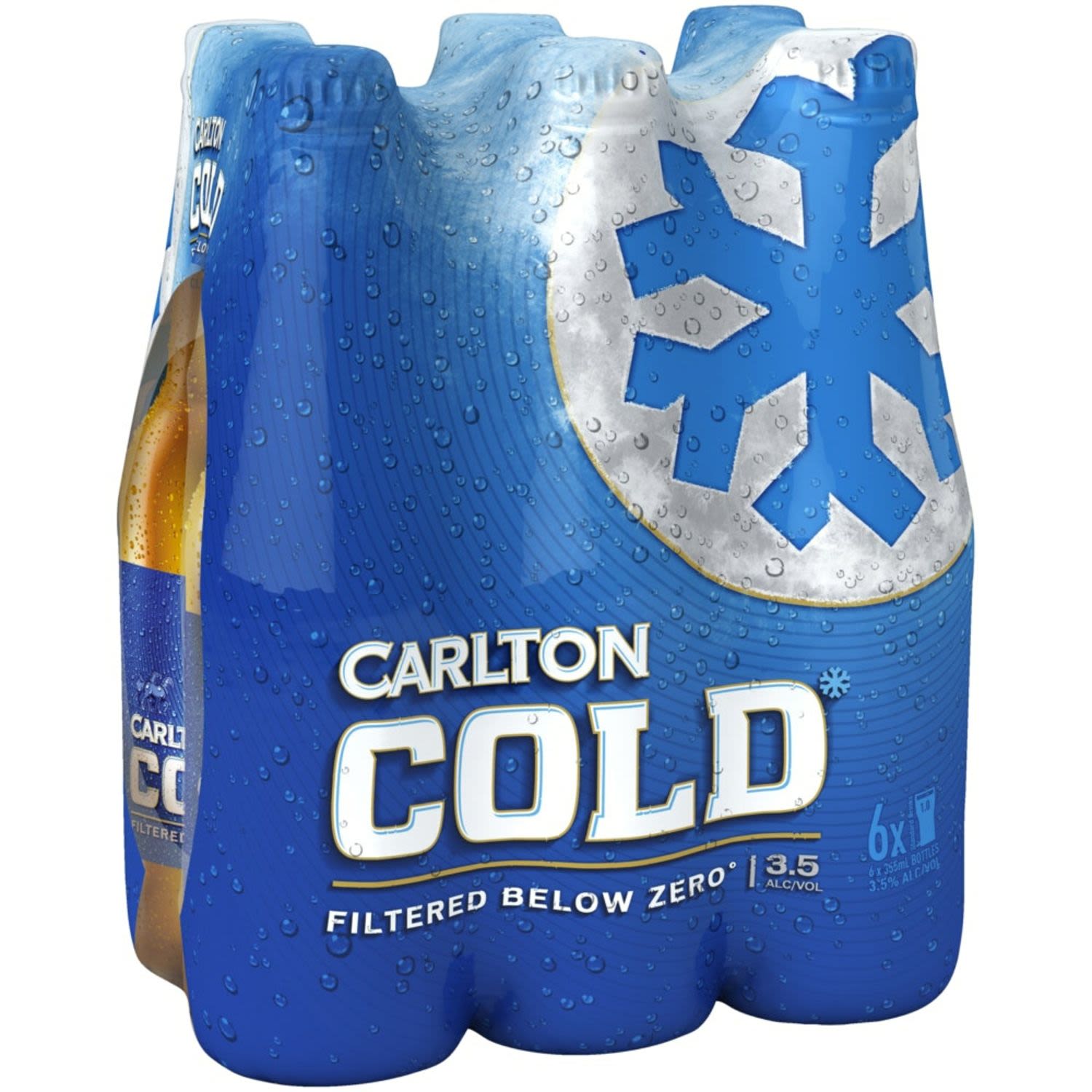 Carlton Cold Bottle 355mL 6 Pack