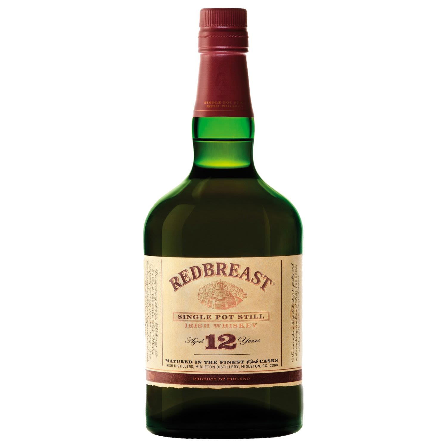 Redbreast 12 Year Old Irish Whiskey 700mL Bottle