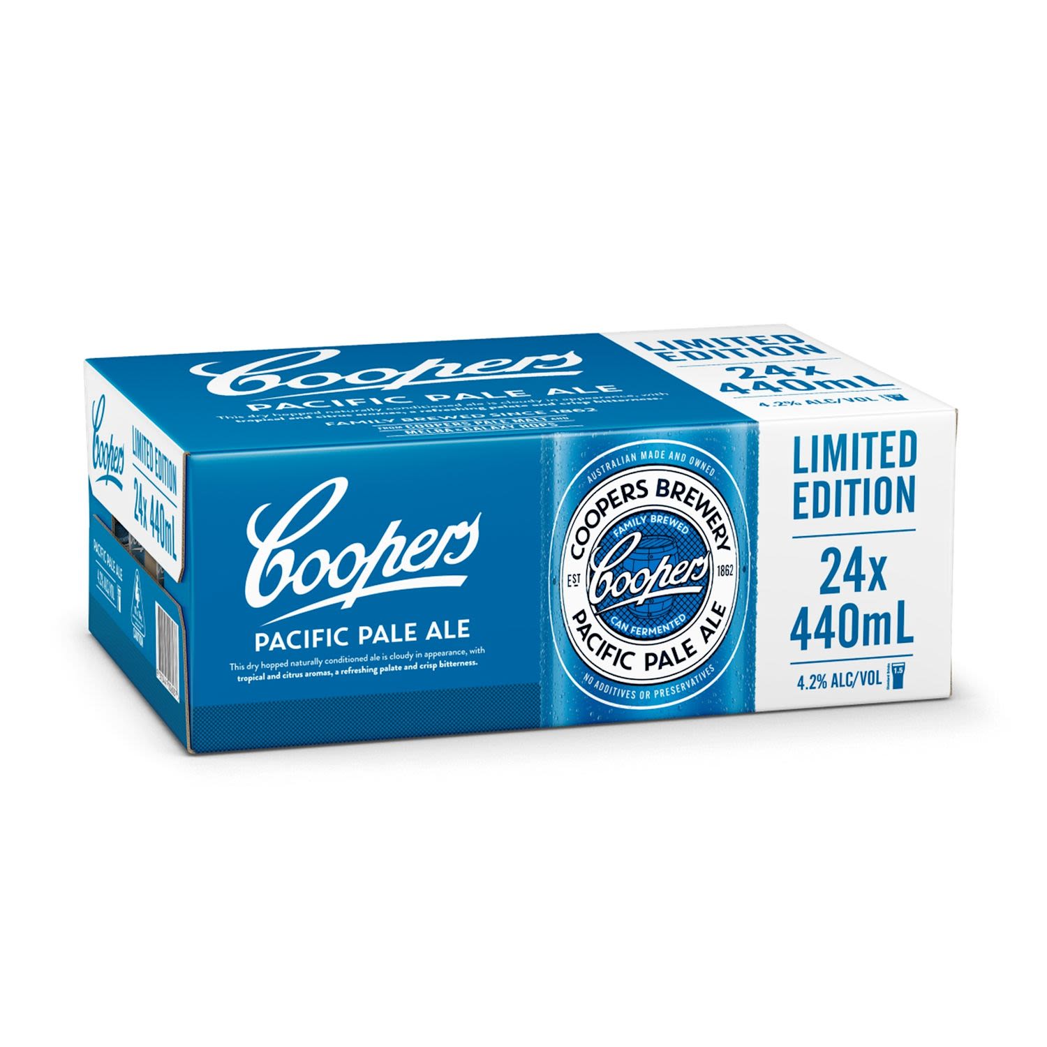 Coopers Pacific Ale Can 440mL 24 Pack