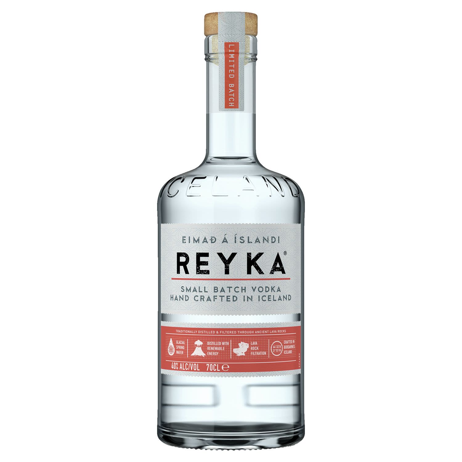 Rekya Icelandic Vodka 700mL Bottle