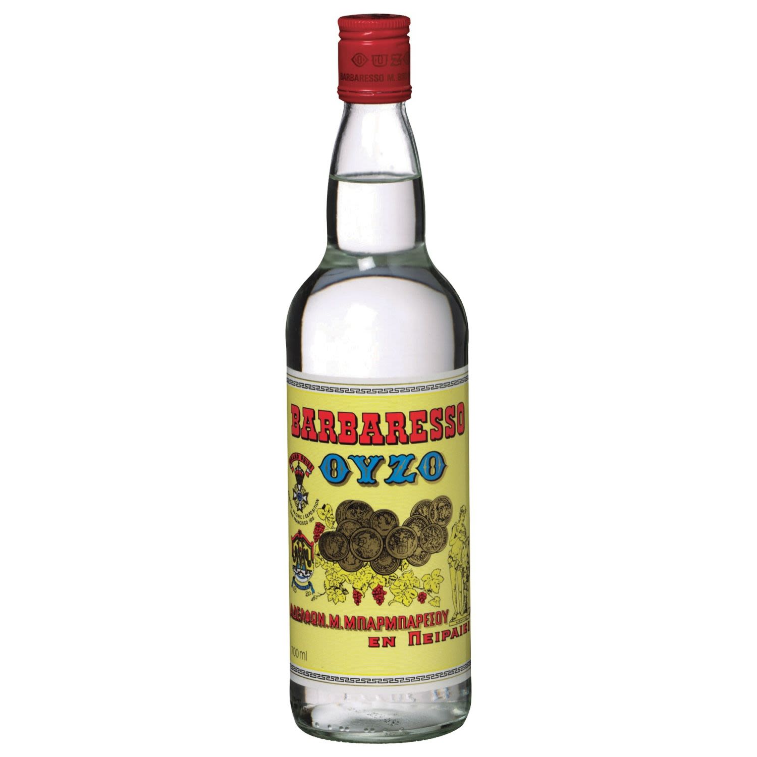 Barbaresso Ouzo 700mL Bottle