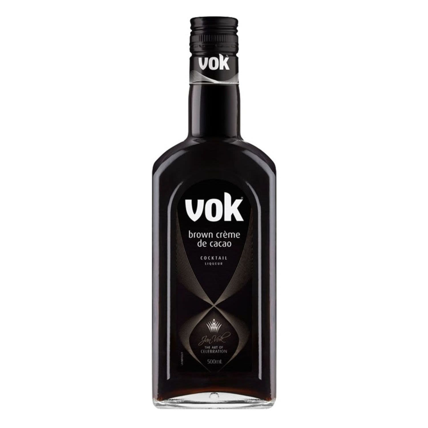 Vok Brown Creme De Cacao 500mL Bottle