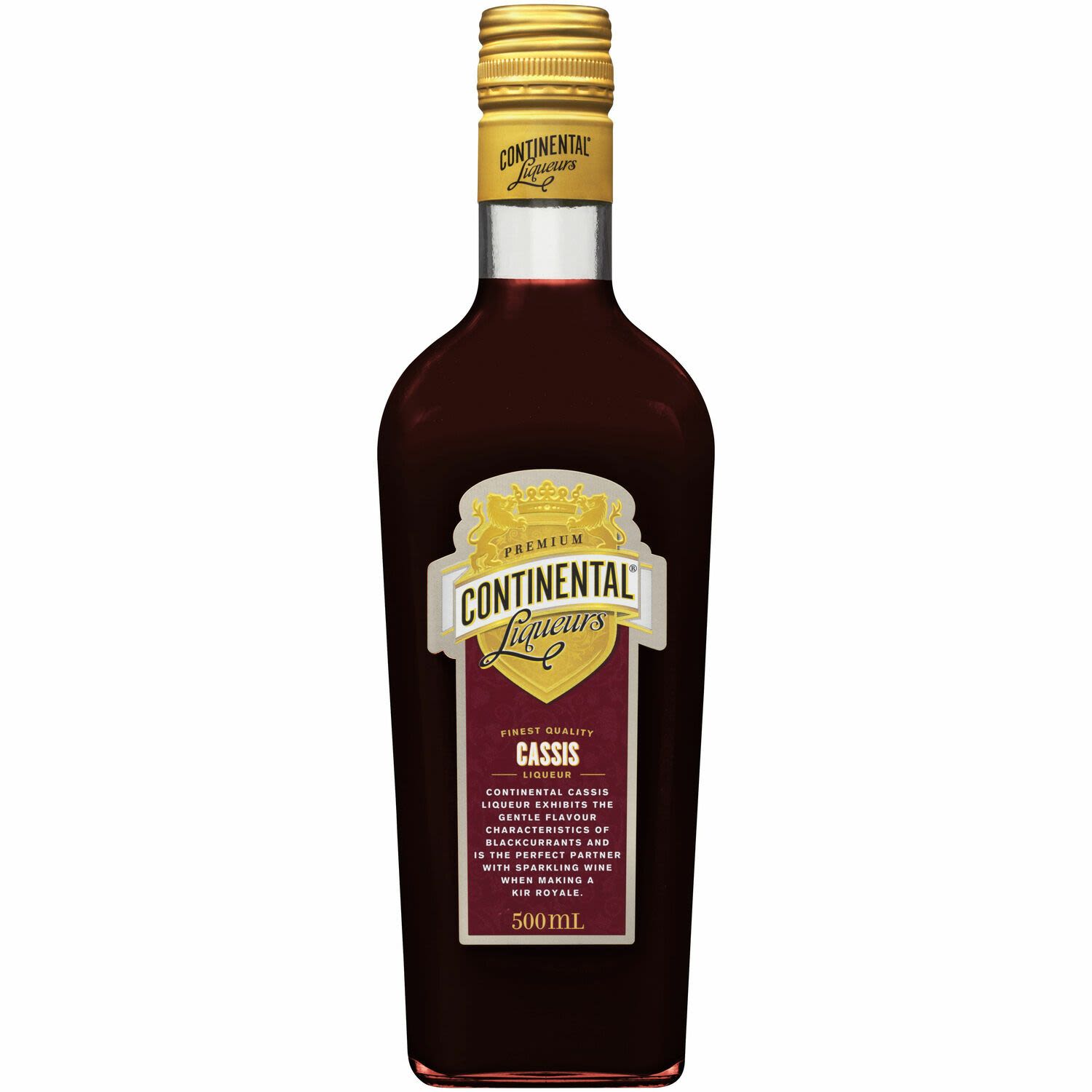 Continental Liqueurs Cassis 500mL Bottle