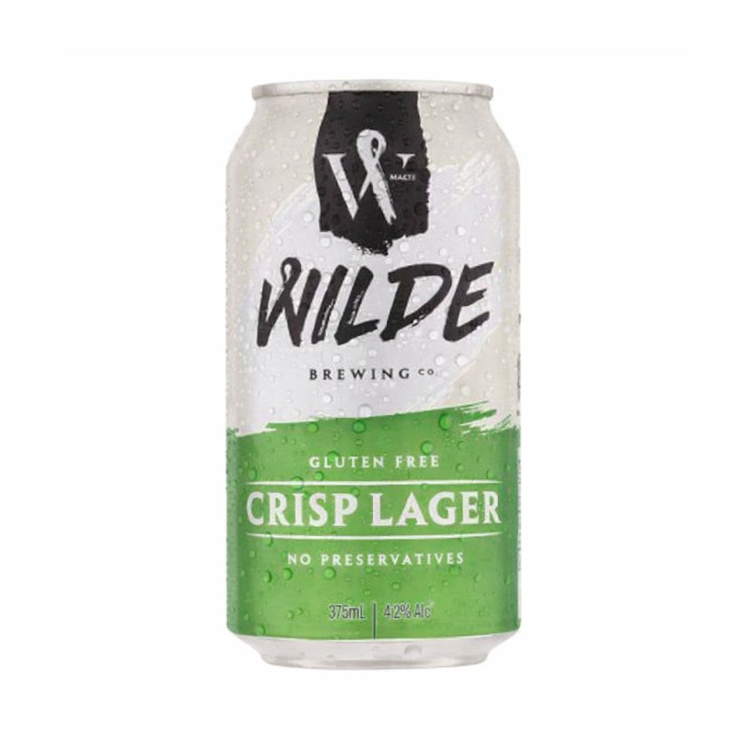 Wilde Gluten Free Crisp Lager Can 375mL 4 Pack