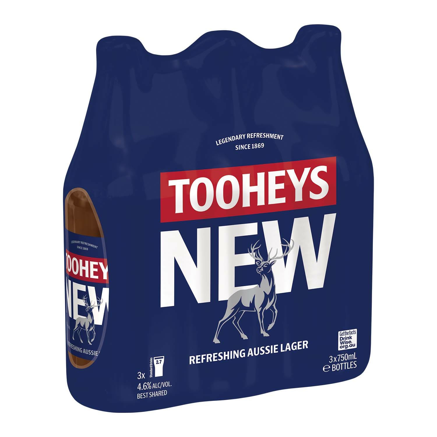 Tooheys New Bottle 750mL 3 Pack
