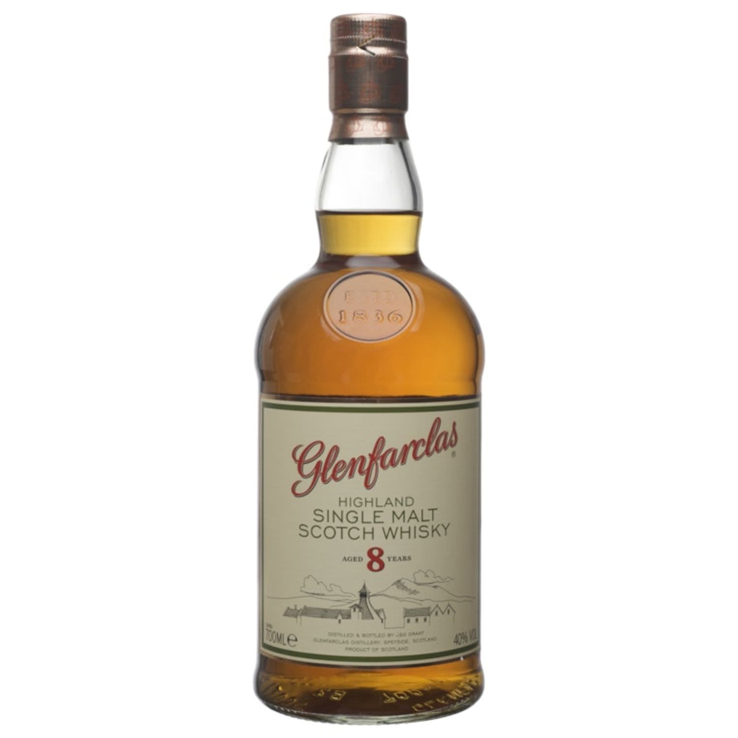 Glenfarclas 8 Year Old Scotch Whisky 700mL Bottle