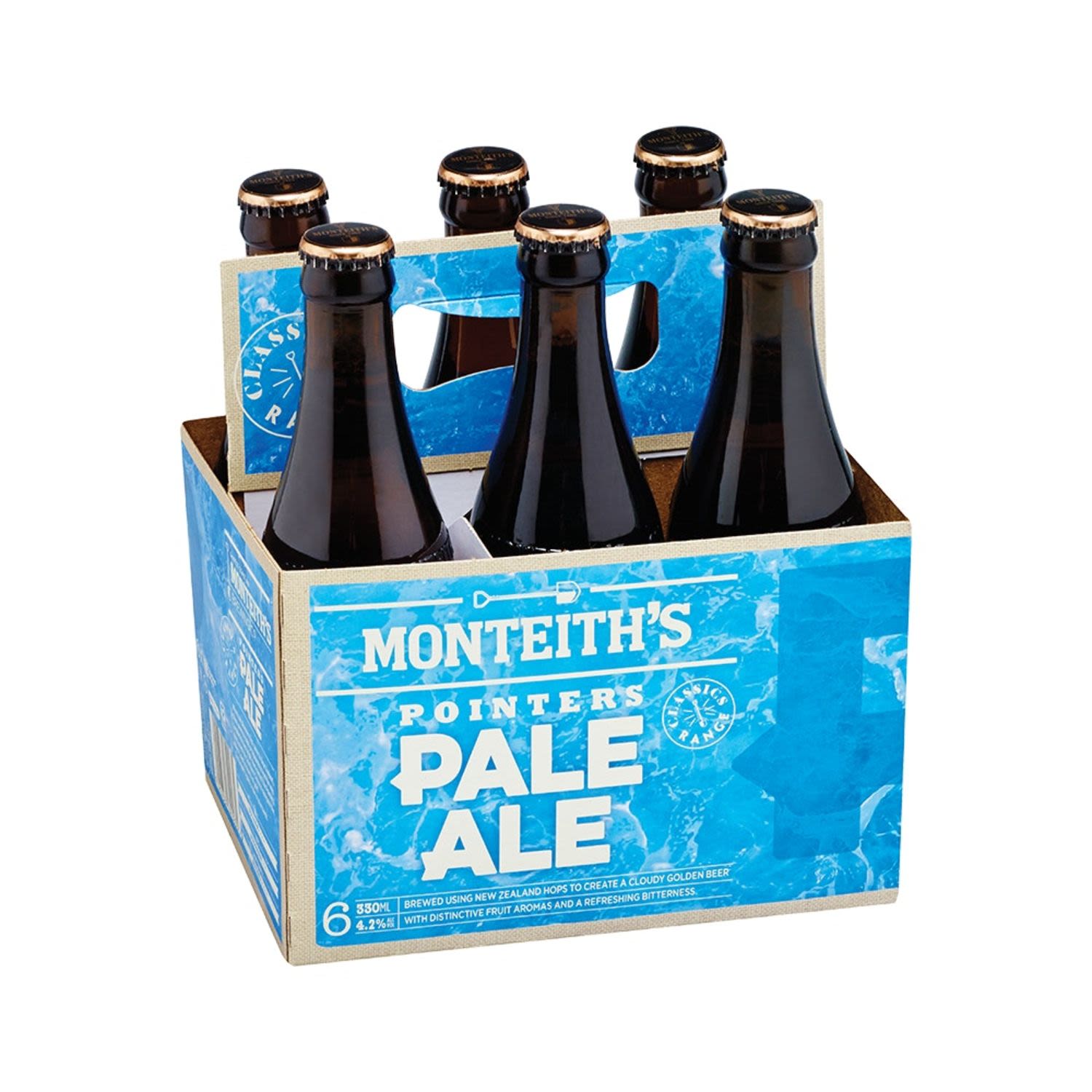 Monteith's Pointers Pale Ale 330mL 6 Pack