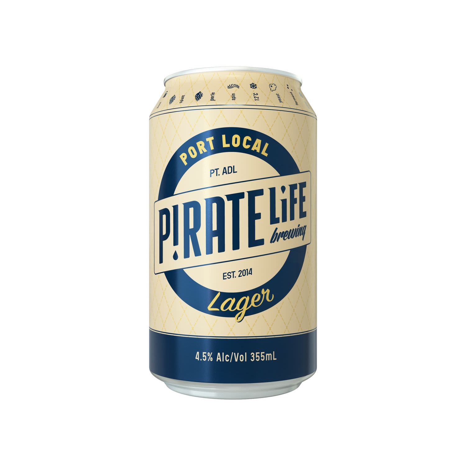 Pirate Life Brewing Port Local Lager Can 355mL