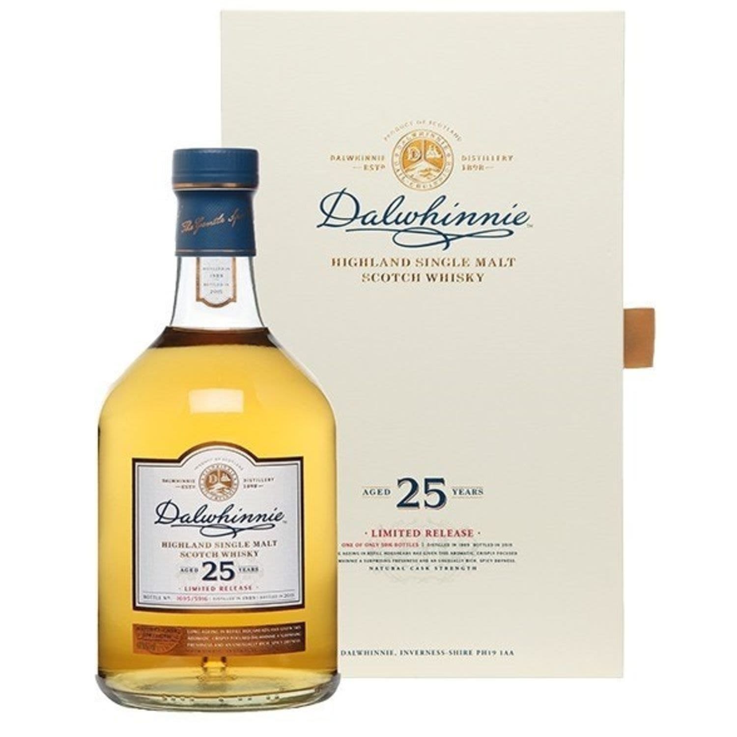 Dalwhinnie 25 Year Old Single Malt Scotch Whisky 700mL Bottle