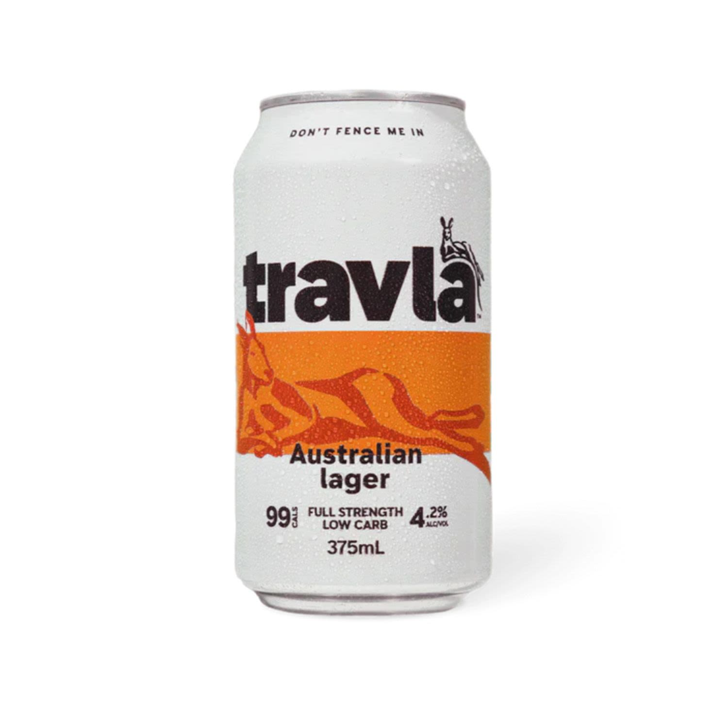 Travla Australian Lager Full Strength Can 375mL