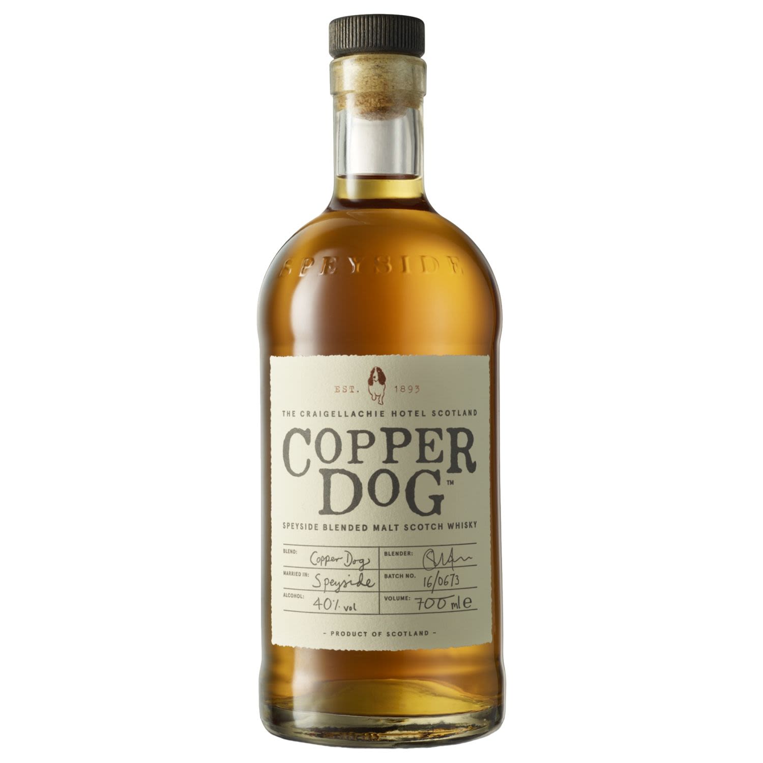 Copper Dog Blended Single Malt Whisky 700mL Bottle