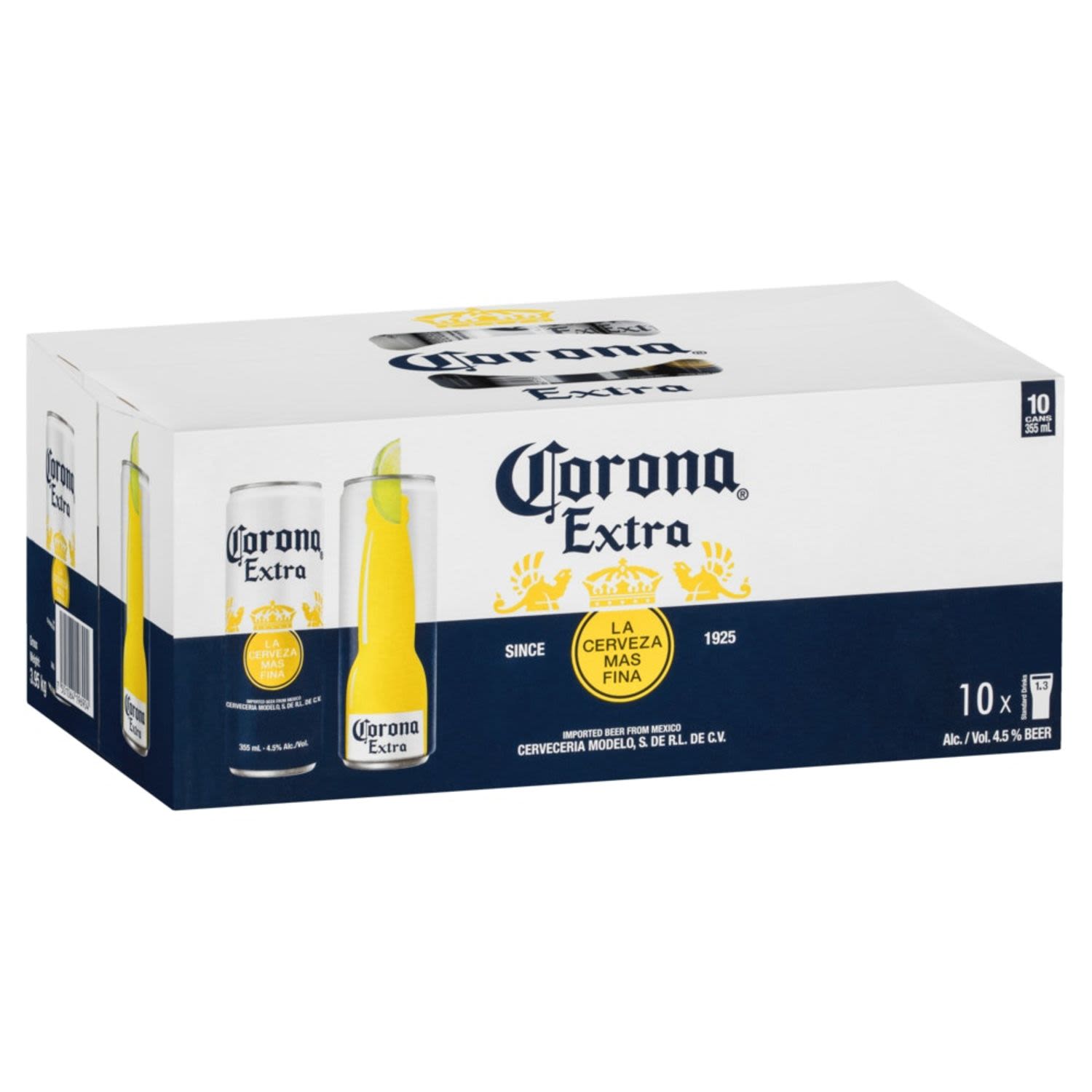 Corona Extra Can 355mL 10 Pack
