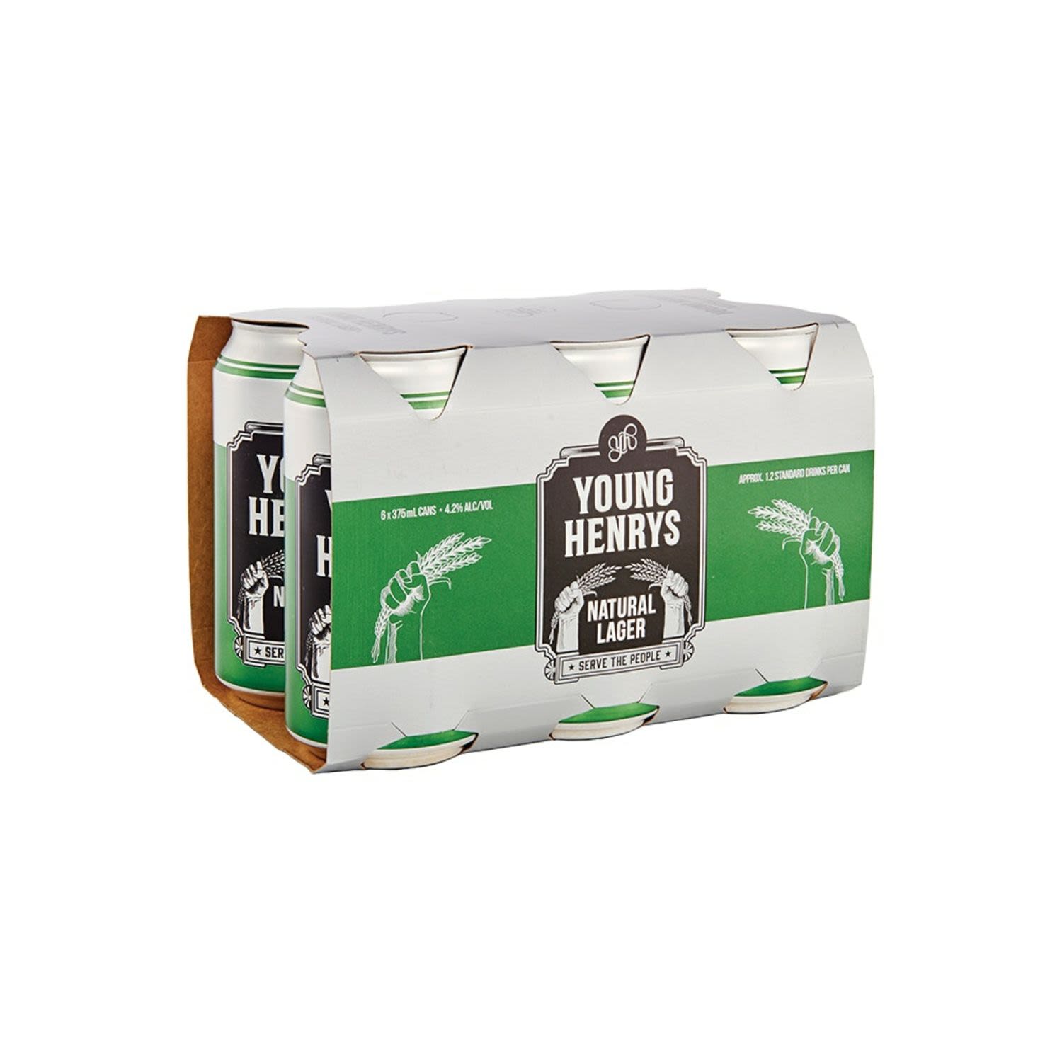 Young Henry's Natural Lager Can 375mL 6 Pack