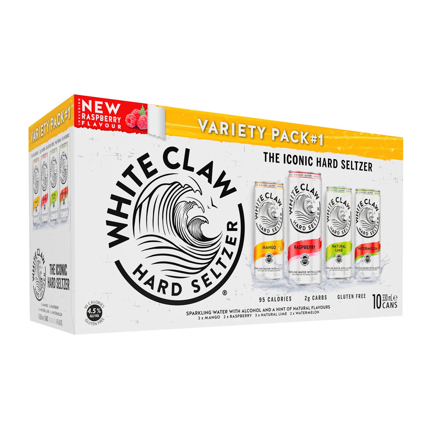 White Claw Hard Seltzer Variety 10 Pack