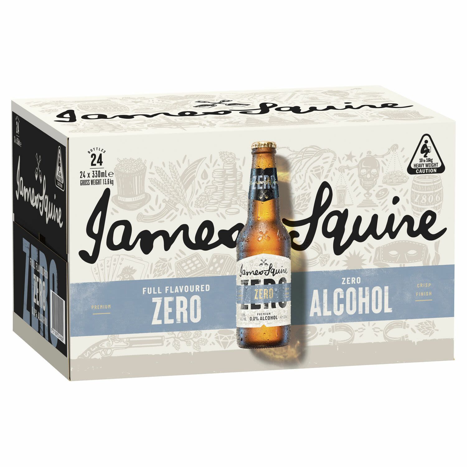 James Squire ZERO Bottle 330mL 24 Pack
