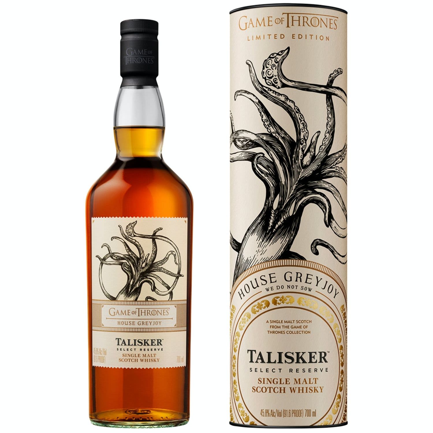 Game of Thrones House Greyjoy - Talisker Select Reserve Scotch Whisky 700mL Bottle