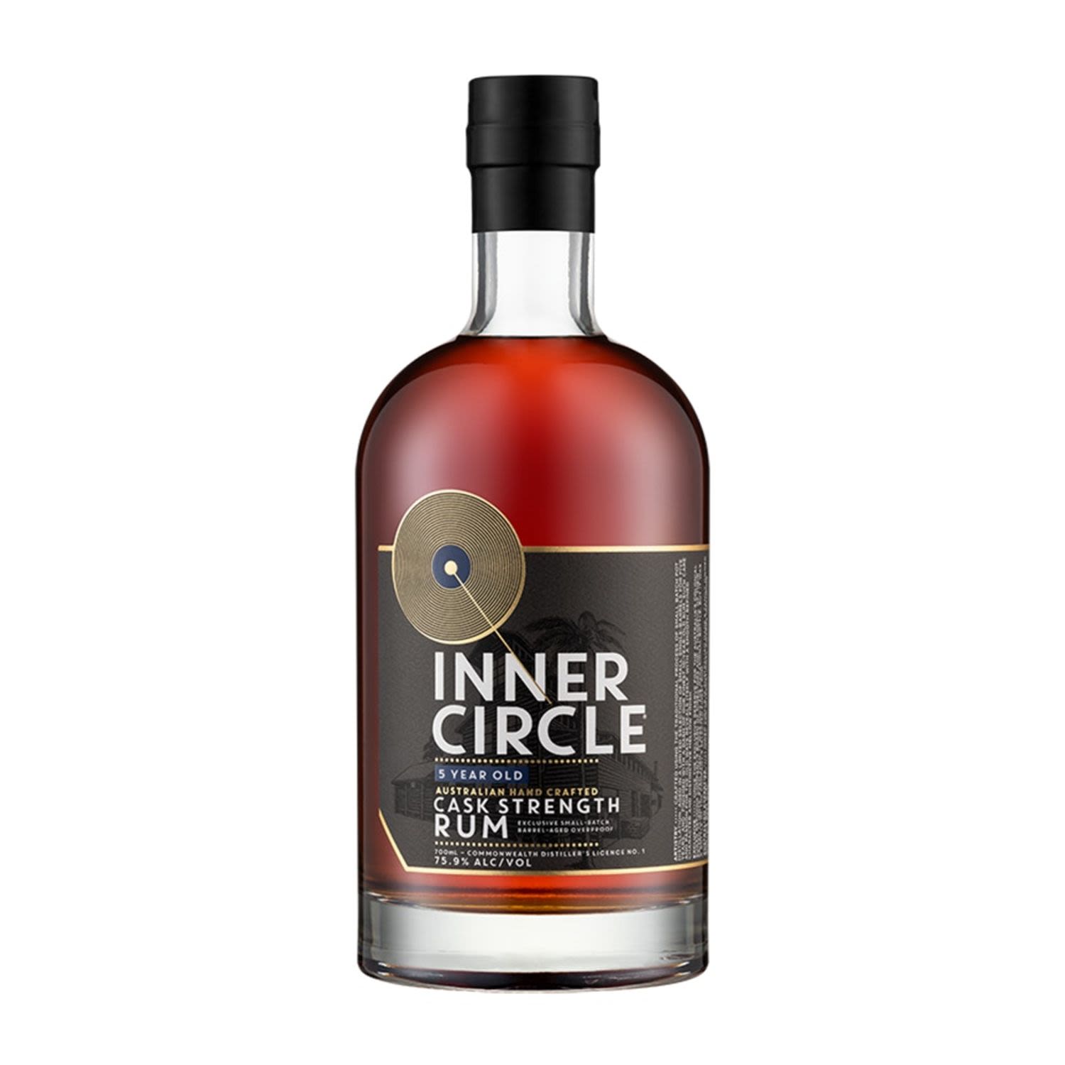 Inner Circle Cask Strength Rum Black 700mL Bottle