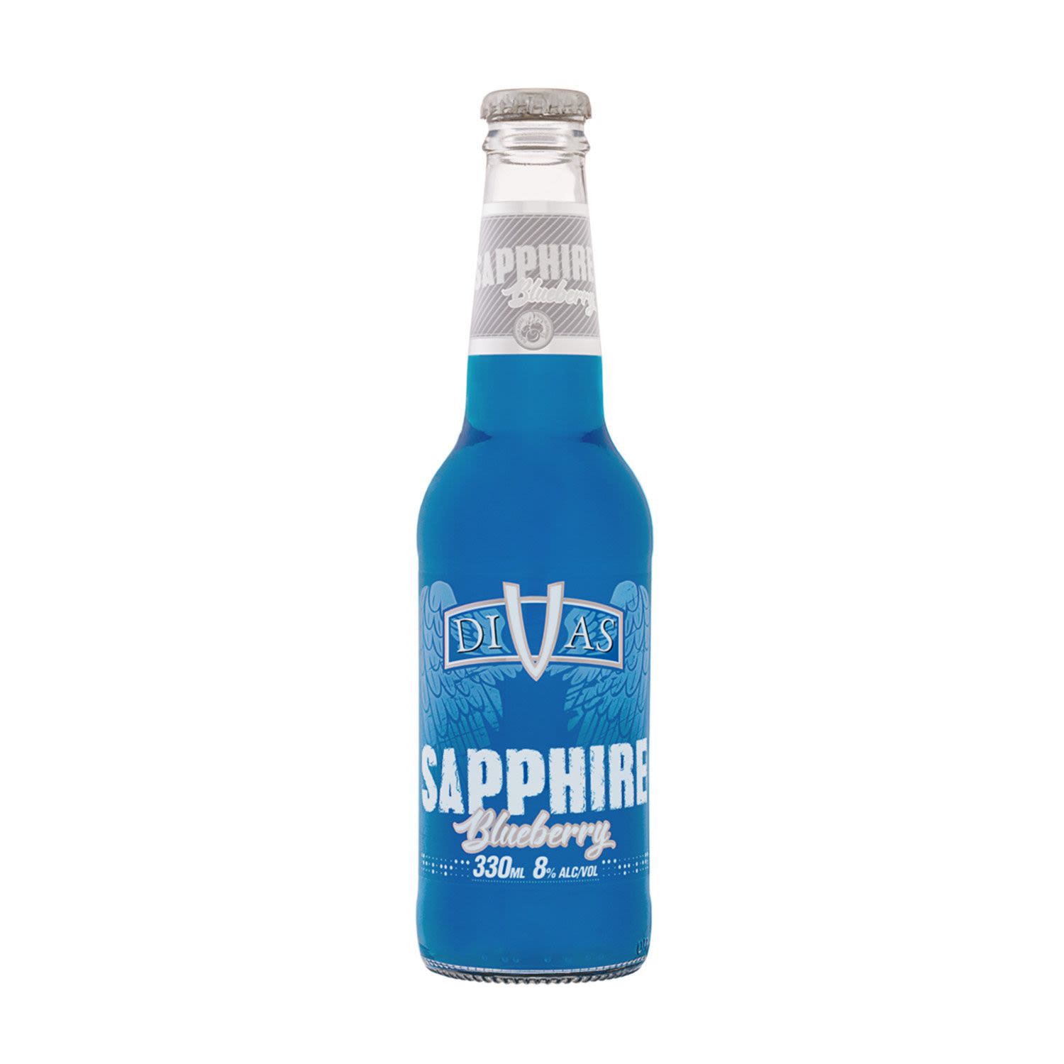 Divas Sapphire Blueberry Bottle 330mL 24 Pack