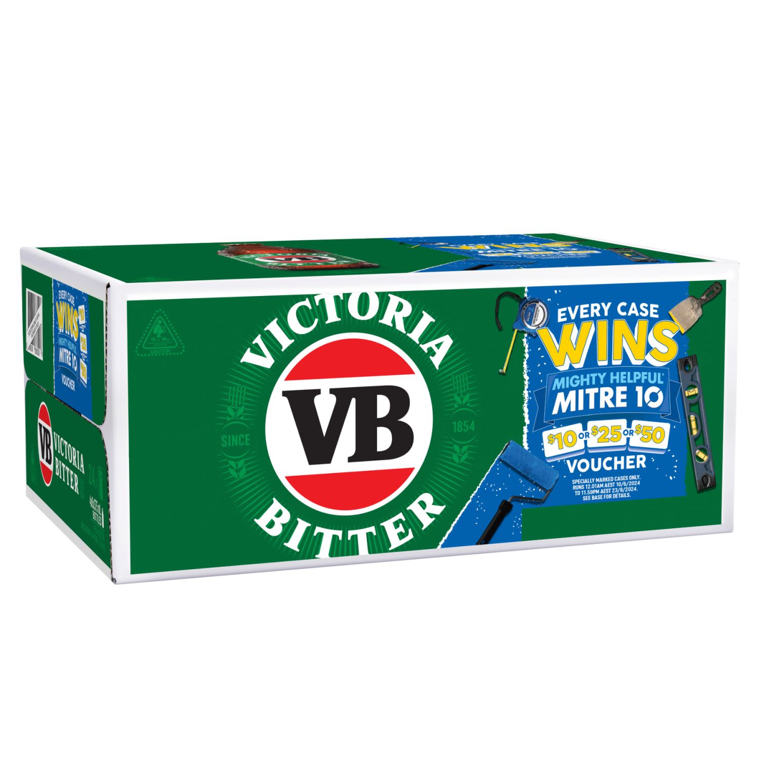 Victoria Bitter (DIY Promotion Pack) Bottle 375mL 24 Pack