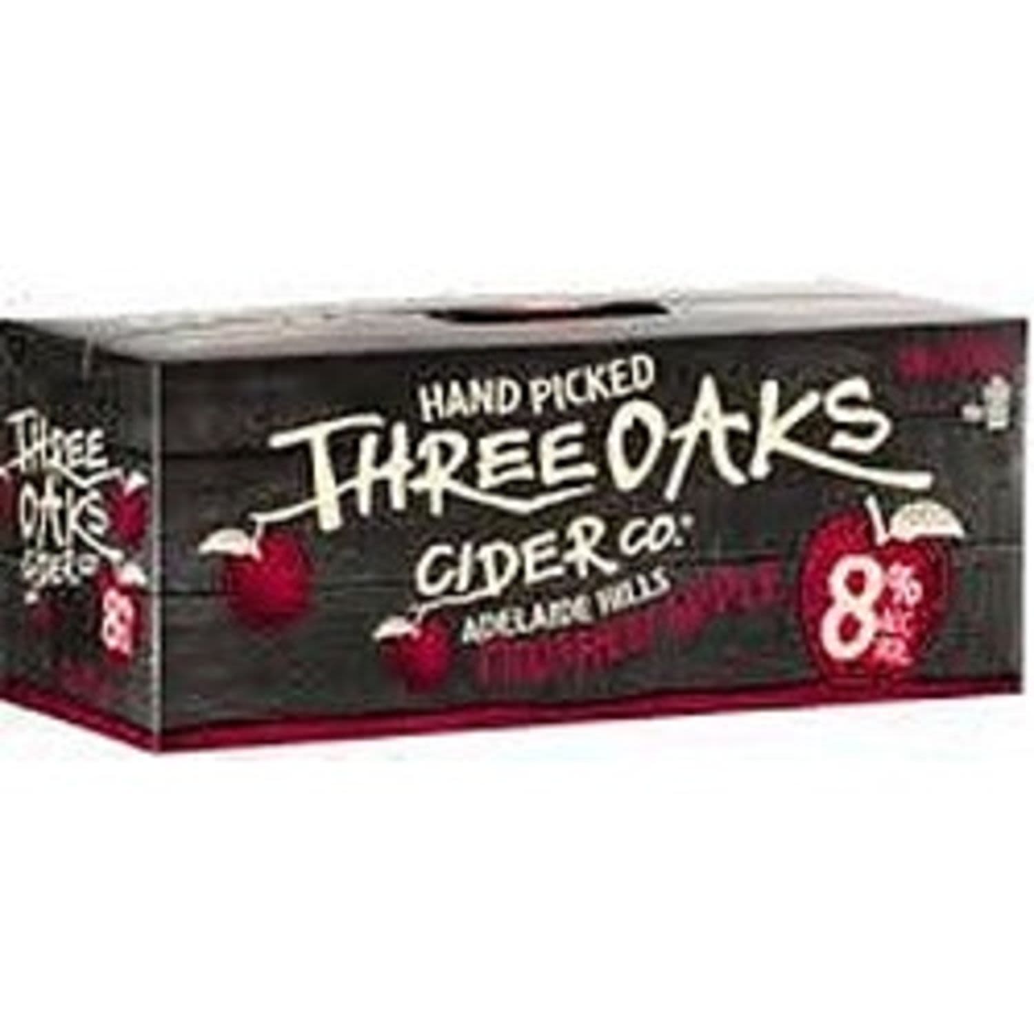 Three Oaks Apple Cider 8% Can 375mL 10 Pack