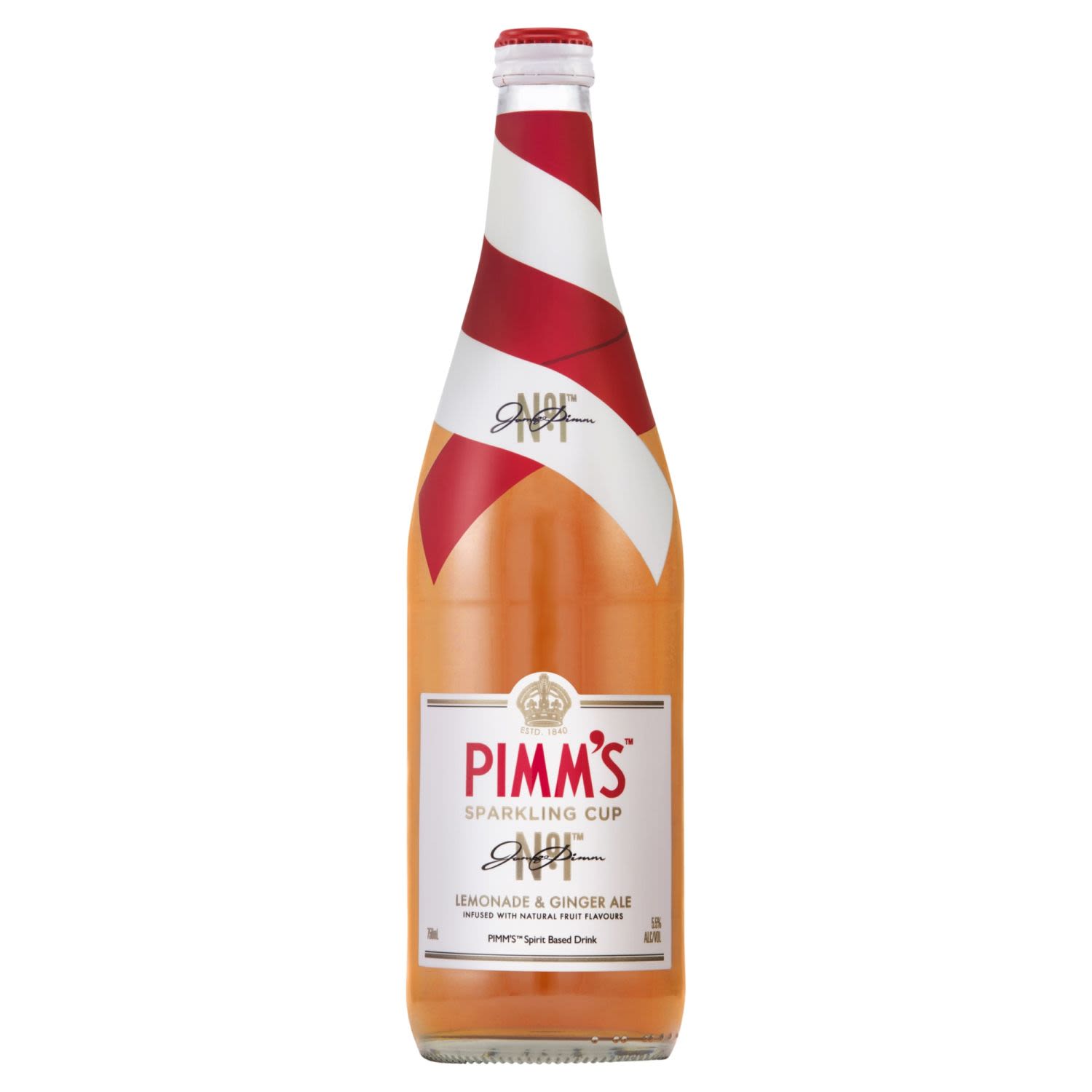 Pimm's Sparkling Cup 750mL<br /> <br />Alcohol Volume: 5.50%<br /><br />Pack Format: Bottle<br /><br />Standard Drinks: 3.3</br /><br />Pack Type: Bottle<br />
