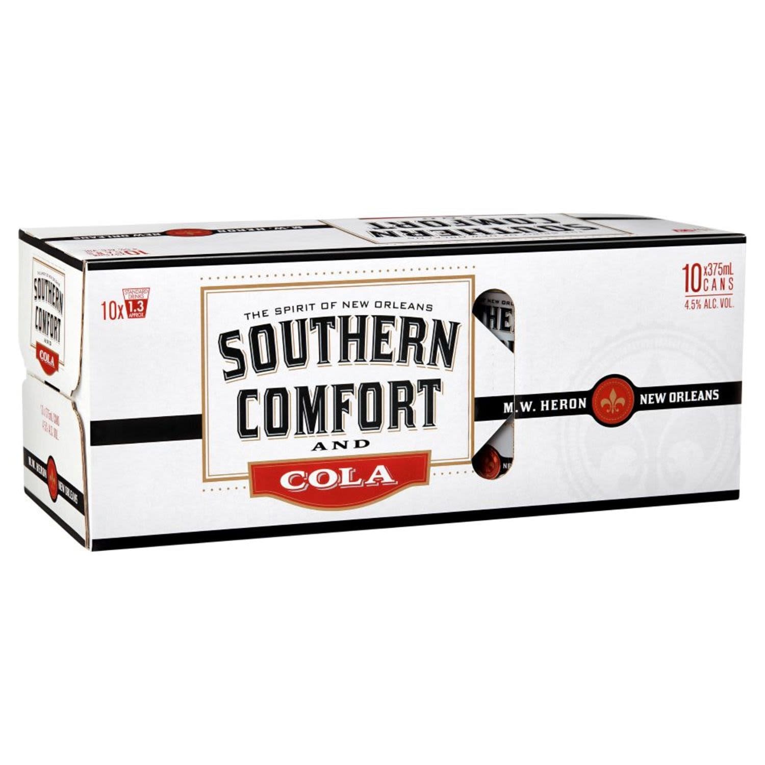 Southern Comfort & Cola Can 375mL 10 Pack