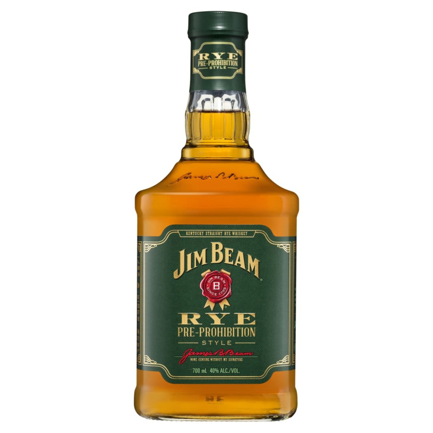 Bold. Spicy. Classic. Our old-school Jim Beam Rye recipe is marked by a warm, spicy kick and a bite of black pepper, all rounded out by hints of vanilla and oak. Add it to classic and contemporary cocktails alike for an unmistakable pre-Prohibition flavour that’s sure to take you back.<br /> <br />Alcohol Volume: 40.00%<br /><br />Pack Format: Bottle<br /><br />Standard Drinks: 22.3</br /><br />Pack Type: Bottle<br /><br />Country of Origin: USA<br />