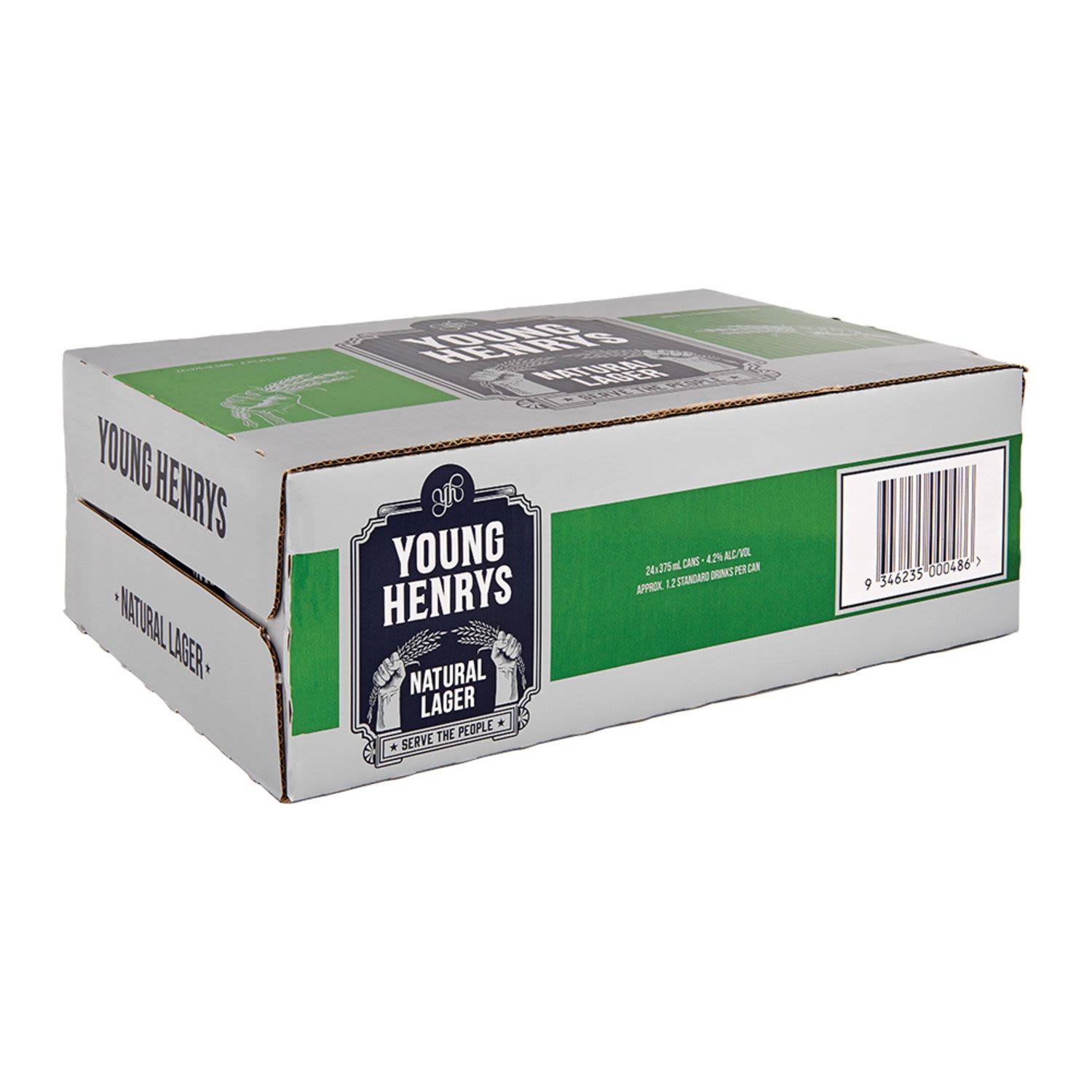 Young Henry's Natural Lager Can 375mL 24 Pack