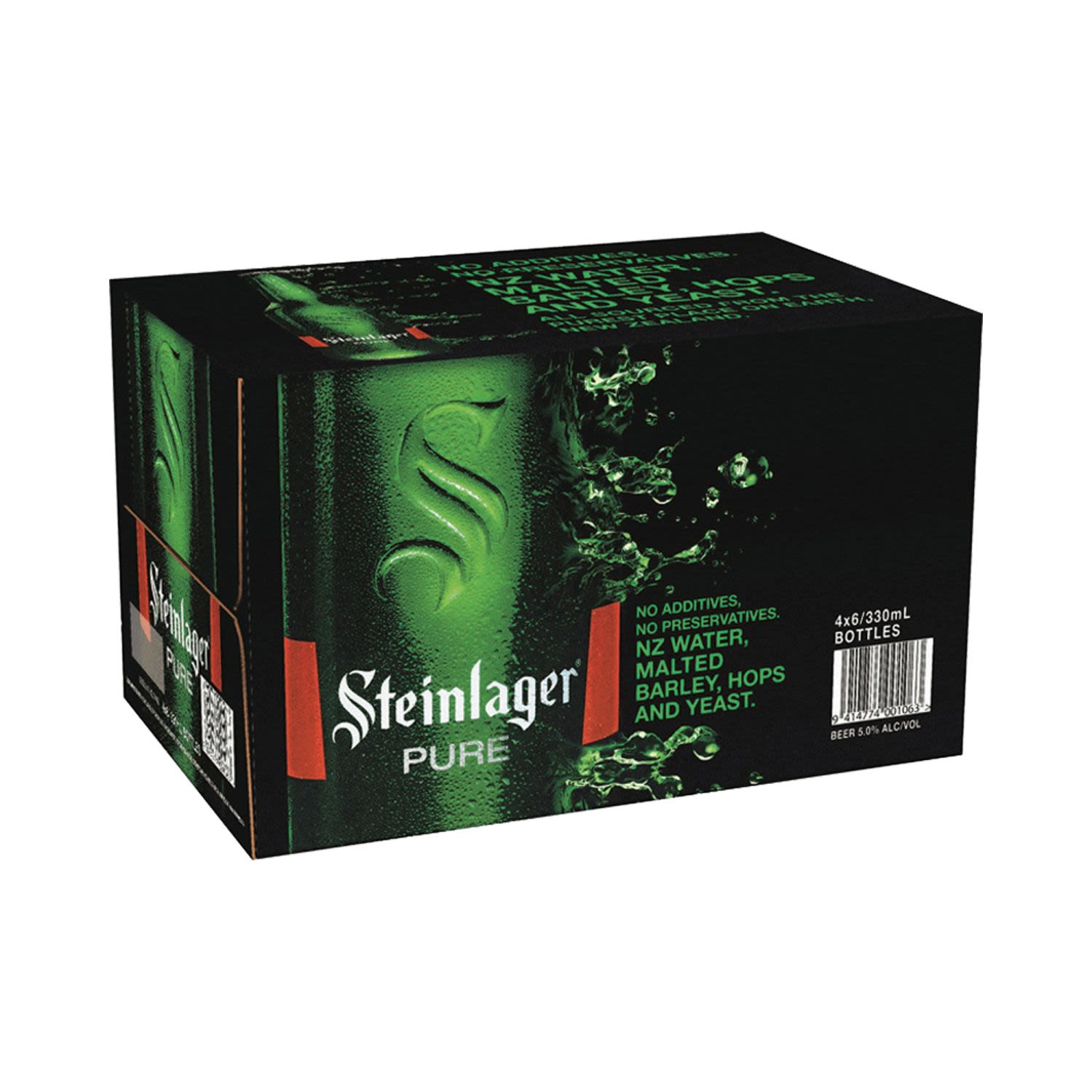 Steinlager Pure Beer Bottle 330mL 24 Pack