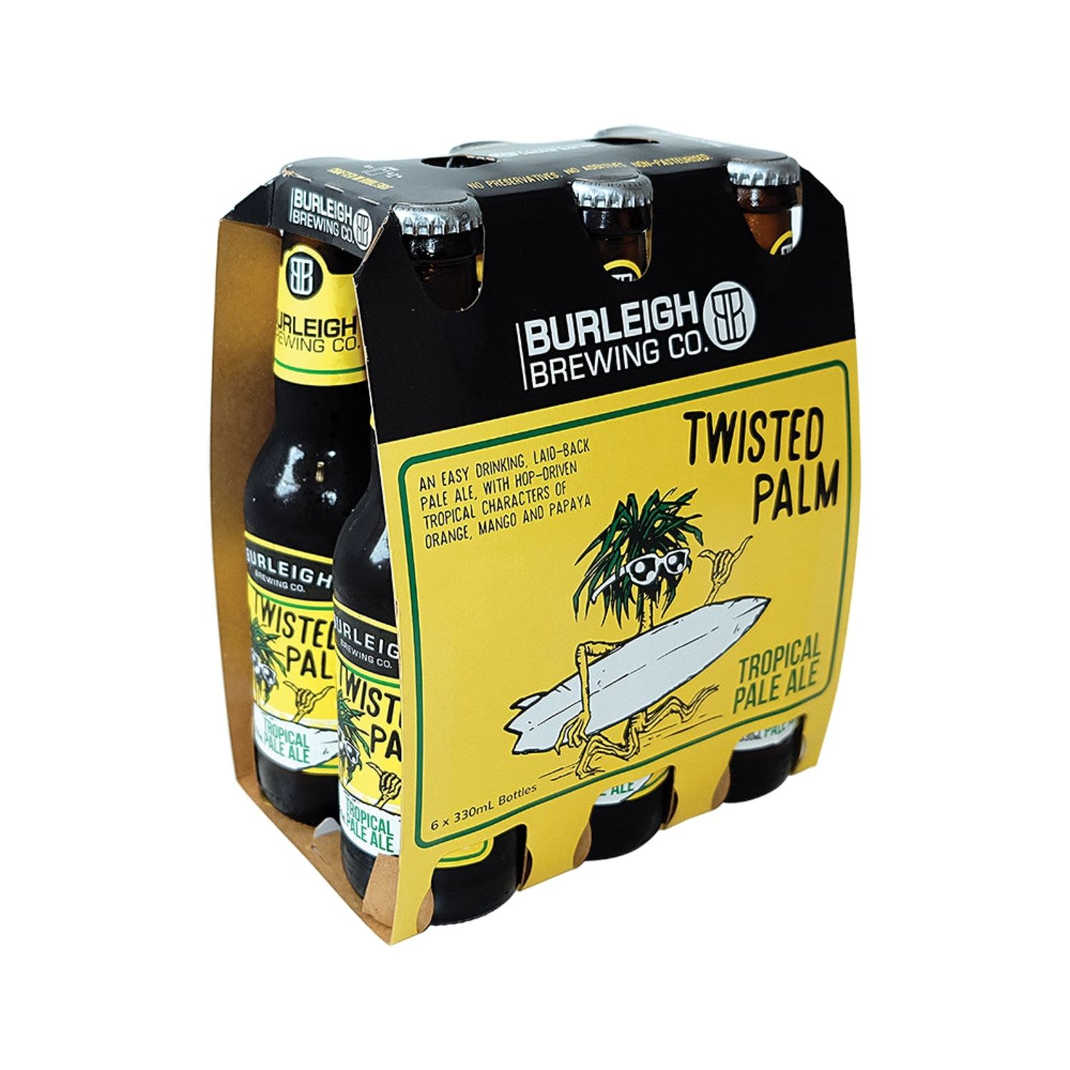 Burleigh Brewing Co. Twisted Palm Pale Ale Bottle 330mL 6 Pack