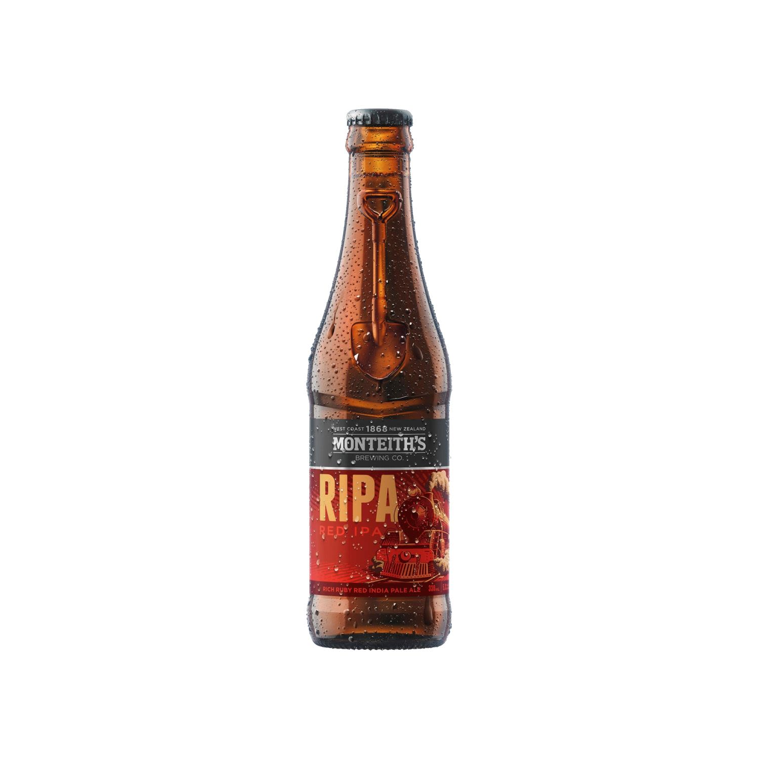 Monteith's RIPA Red IPA Bottle 330mL