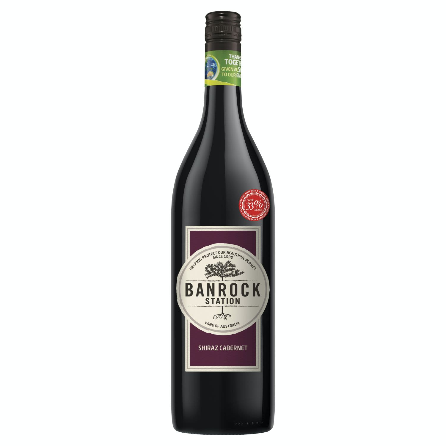 Banrock Station Shiraz Cabernet 1L Bottle