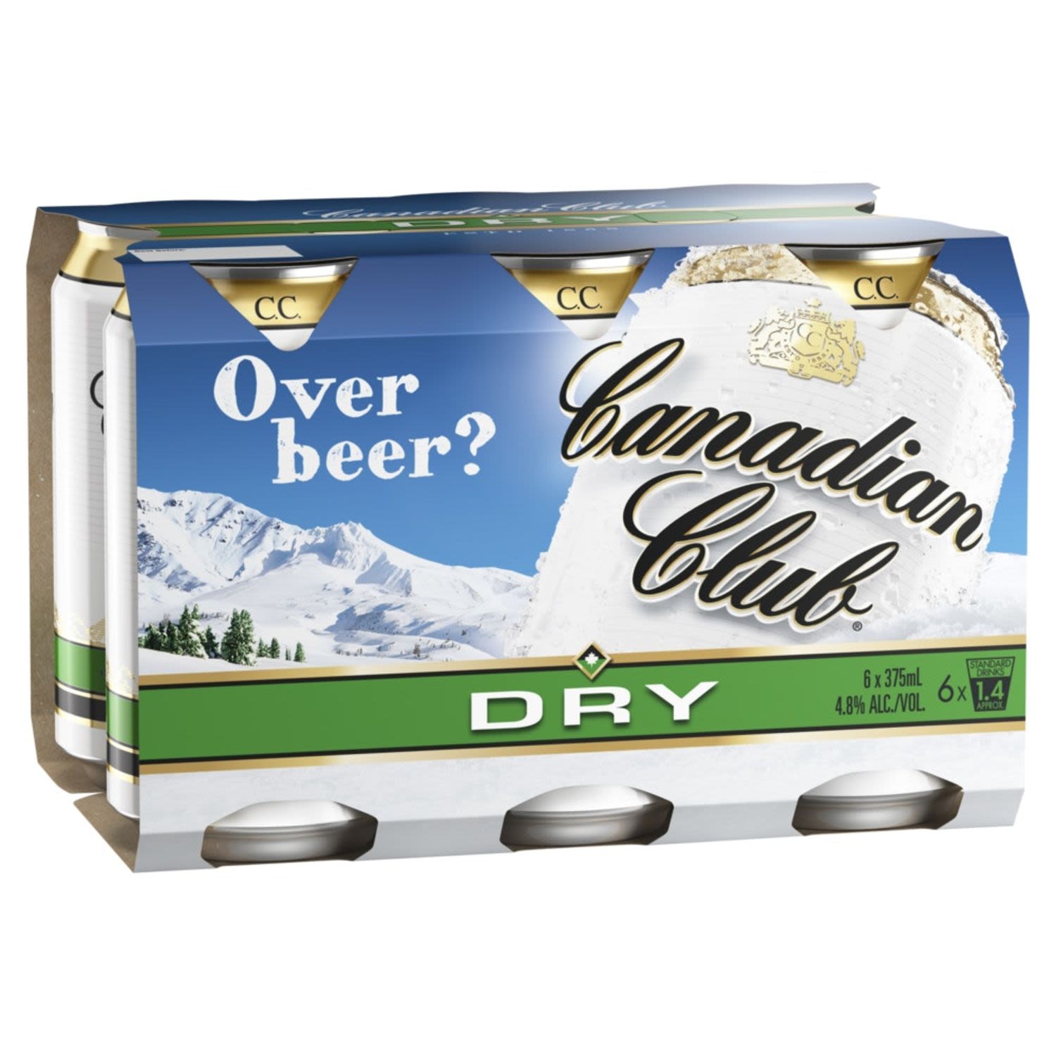 Canadian Club & Dry Can 375mL 6 Pack