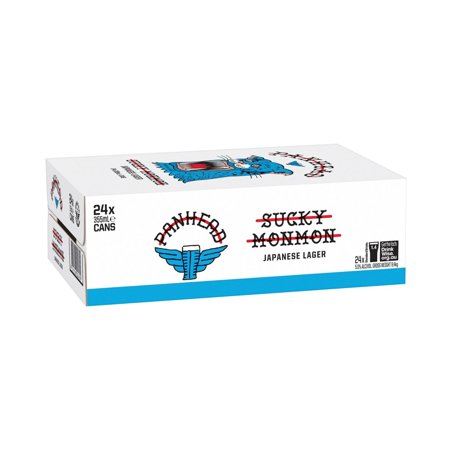 Panhead Sucky MonMon Japanese Lager Can 355mL 24 Pack