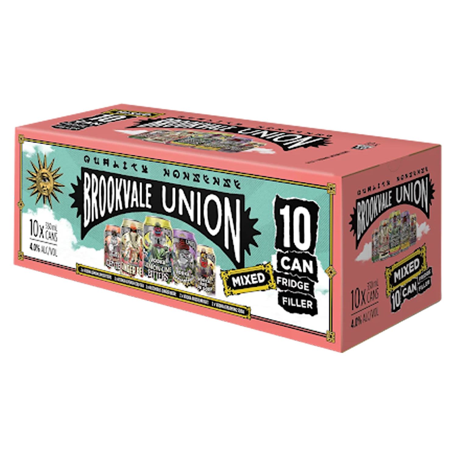 Brookvale Union Mixed Pack Can 330mL 10 Pack