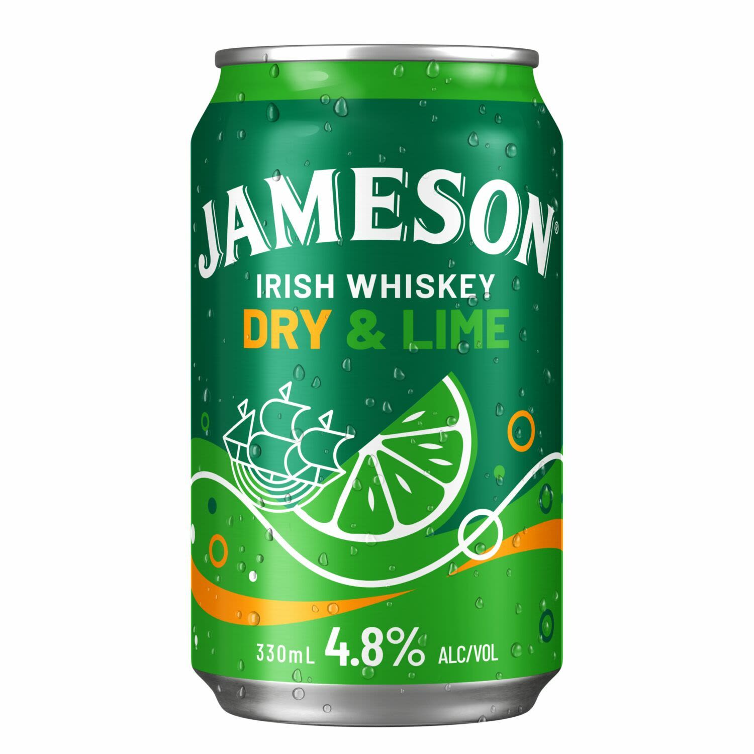 Jameson Dry & Lime 4.8% Can 330mL