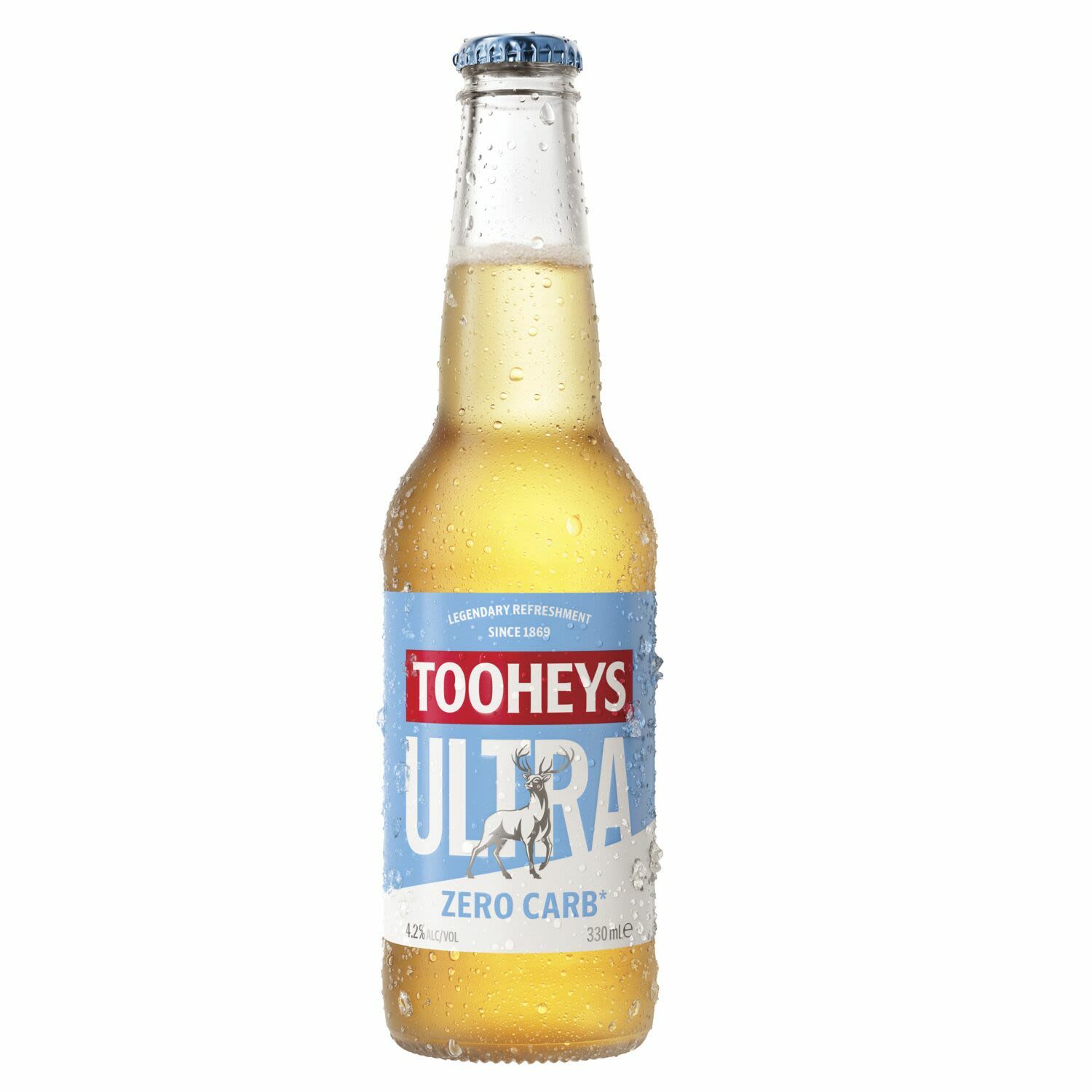 Tooheys Ultra Zero Carb Bottle 330mL