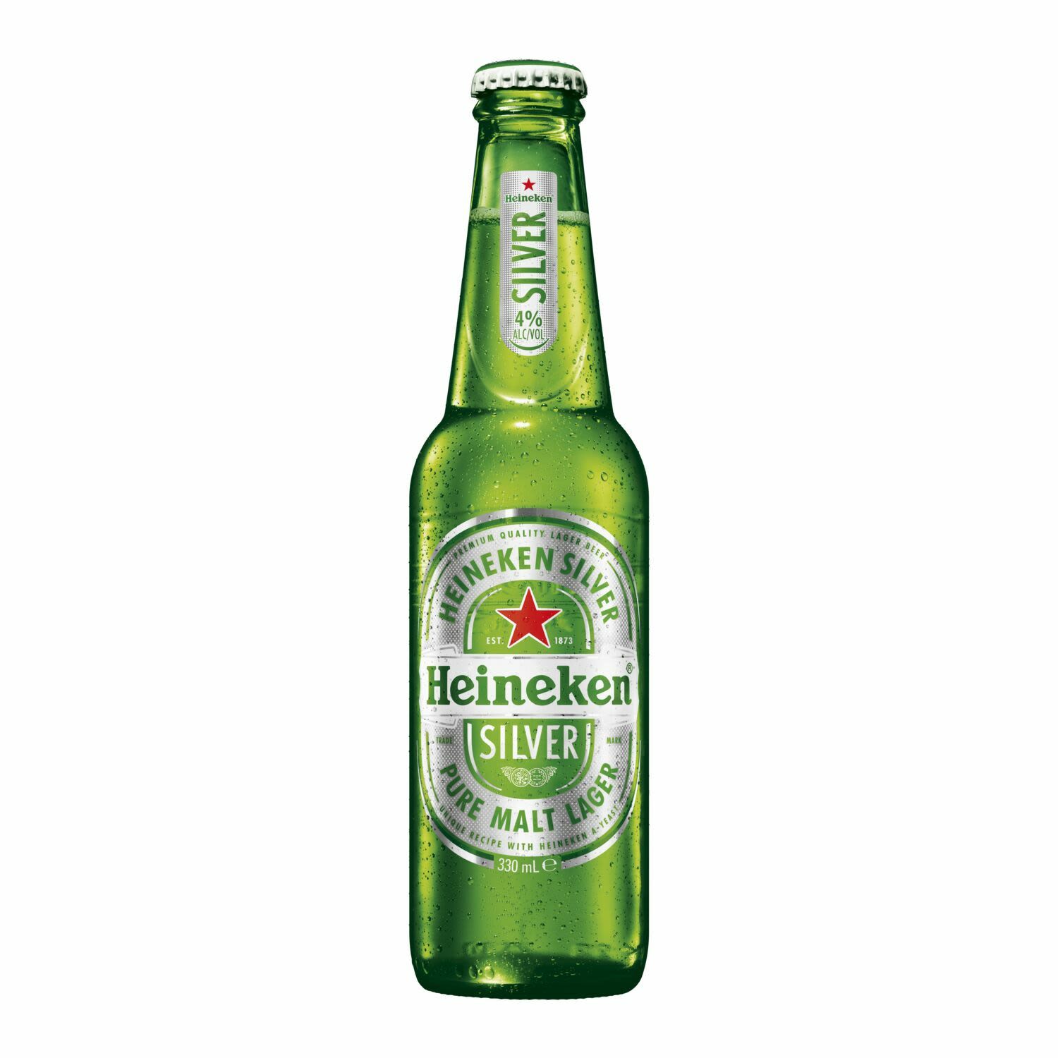 Heineken Silver Bottle 330mL