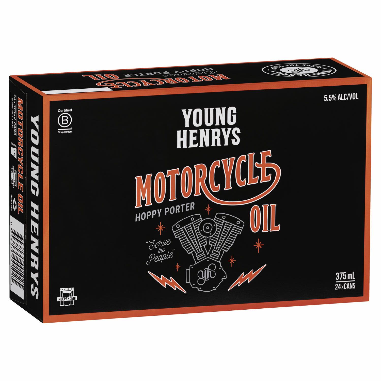 Young Henry's Motorcycle Oil Can 375mL 24 Pack
