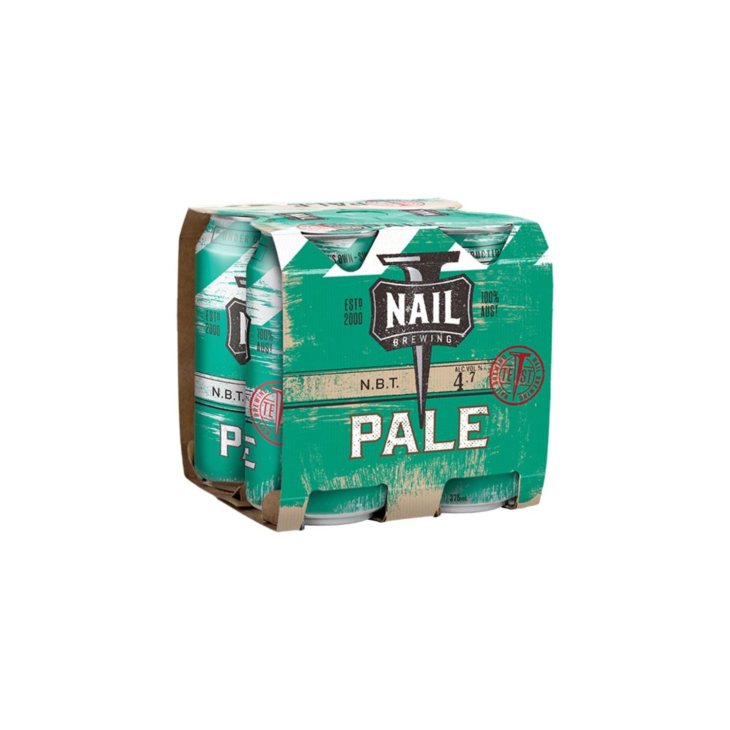 Nail Brewing NBT Pale Ale Can 375mL 4 Pack