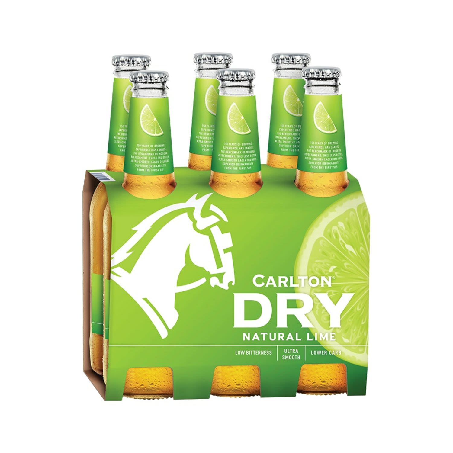 Carlton Dry Lime Peels Bottle 330mL 6 Pack