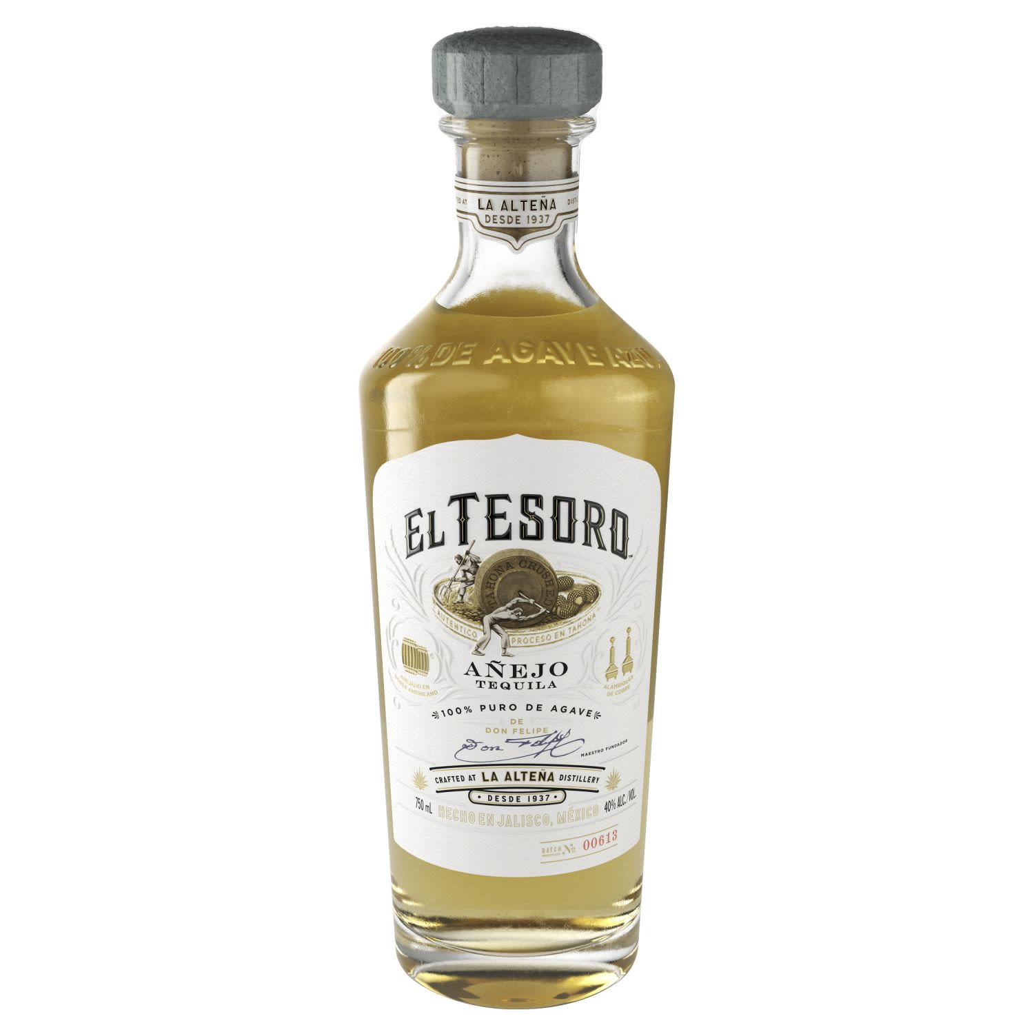 El Tesoro Anejo Tequila 750mL Bottle