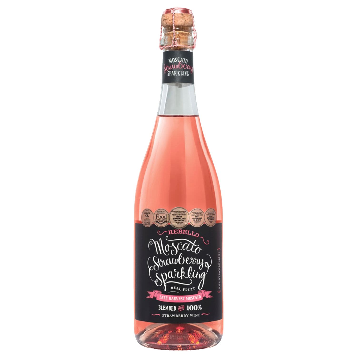 Rebello Moscato Strawberry Spk 750mL Bottle
